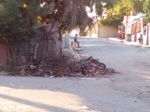 BASURERO AFECTA ENTRADA A ESTUDIANTES DE LA ESCUELA ANAIMA TEJEDA CHAPMAN